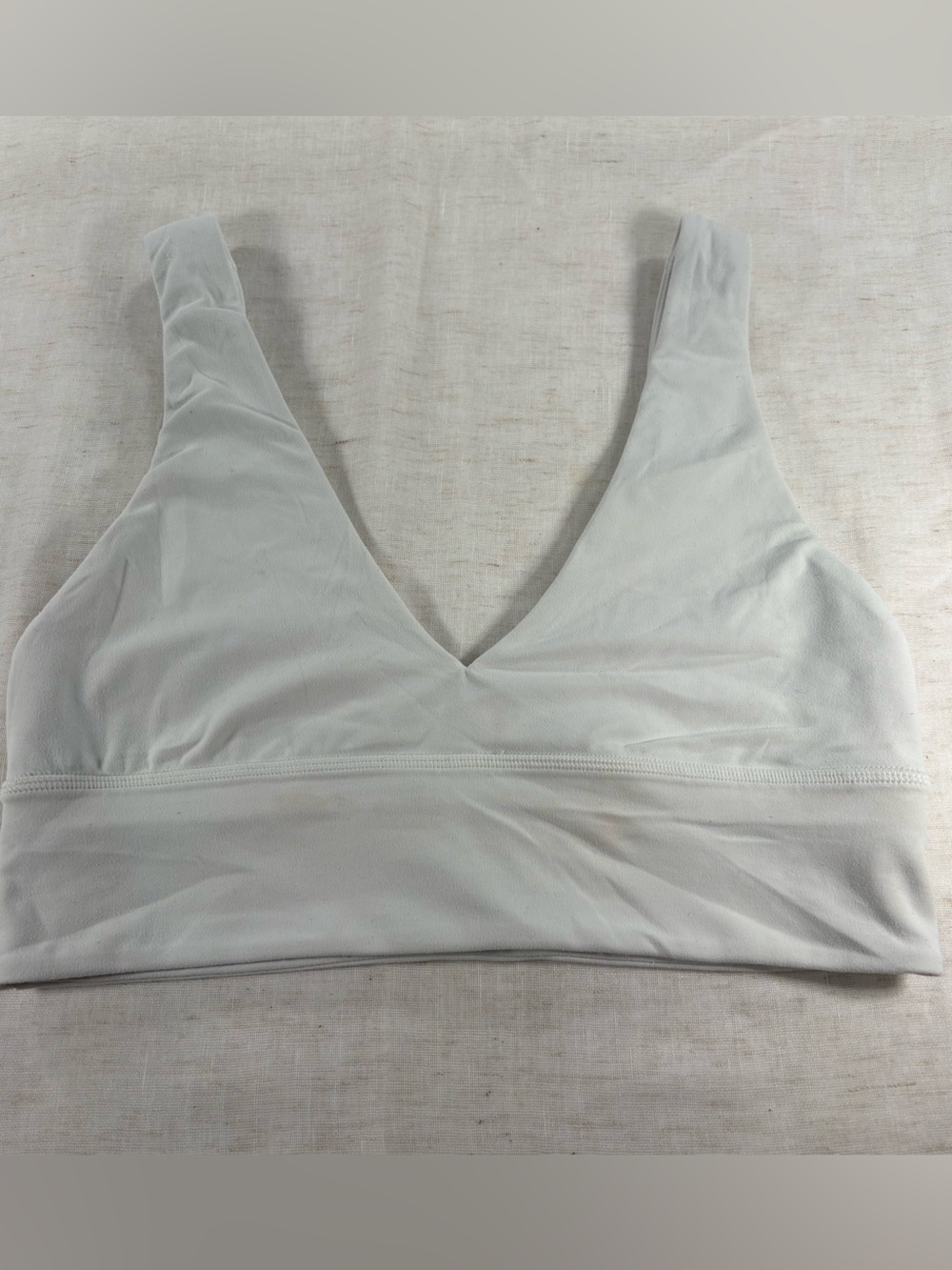 Lululemon White Sports Bra Size 8